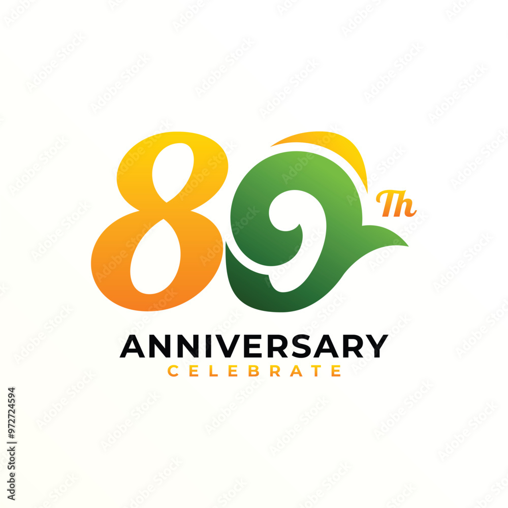 Modern Anniversary Number Design Collection Modern Anniversary Number Design Collection