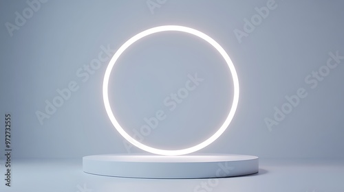 glass sphere on white background