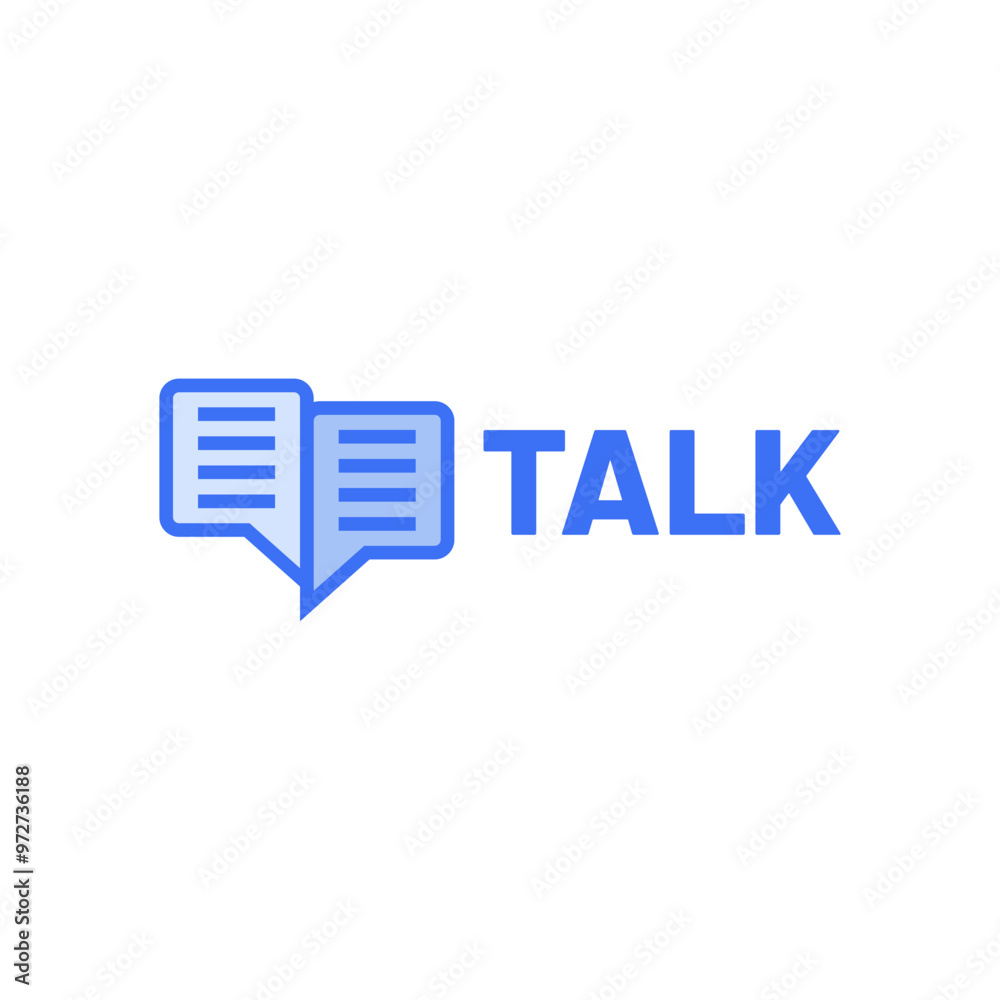 Modern Chat Talk Logo Design Vector Template Modern Chat Talk Logo Design Vector Template