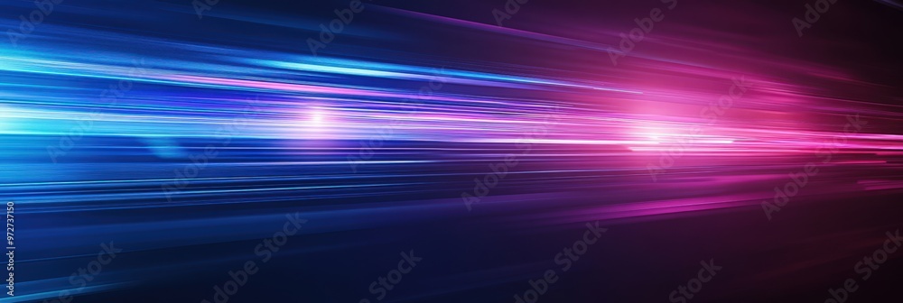 Abstract Light Trails in Blue and Purple Colors Abstract Light Trails in Blue and Purple Colors