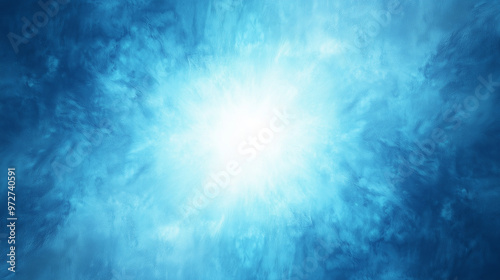 Abstract Blue Light Burst Background