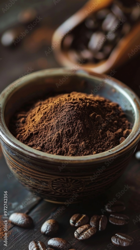 Coffee Powder in a bowl Coffee Powder in a bowl