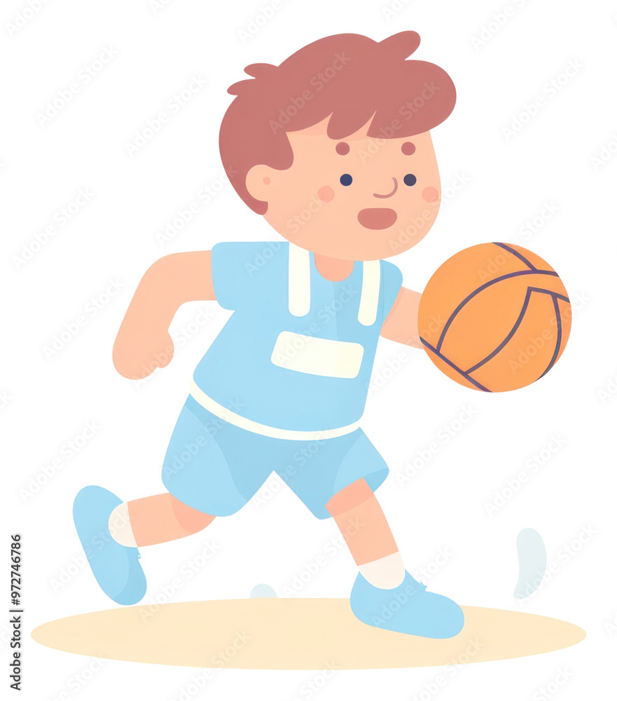 PNG Boy playing a basketball sports determination competition. PNG Boy playing a basketball sports determination competition.