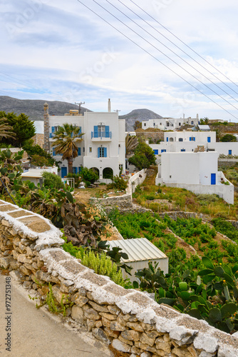 The settlement of Tholaria in Amorgos. Cyclades, Greece photo