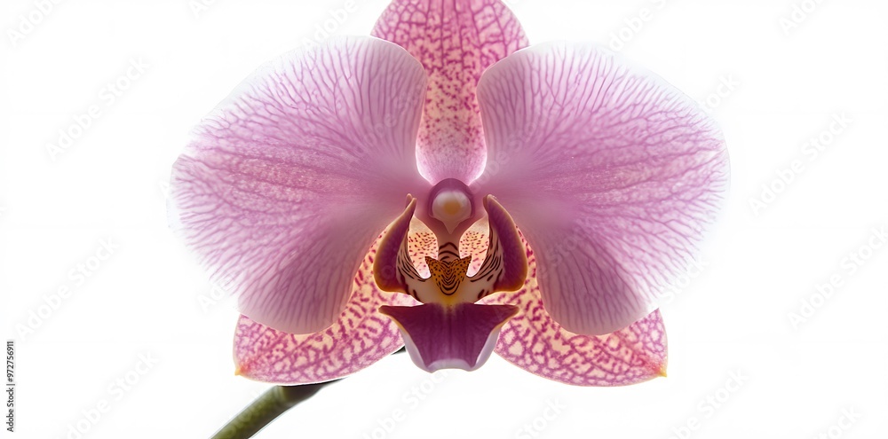 Fototapeta premium Pink Orchid Flower with Delicate Petals