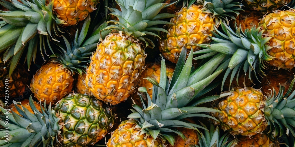 A pile of pineapples A pile of pineapples