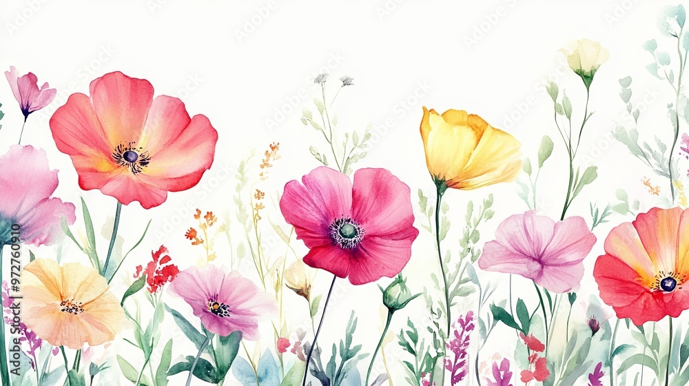 Calendar Watercolor Flowers 2025 Calendar Watercolor Flowers 2025