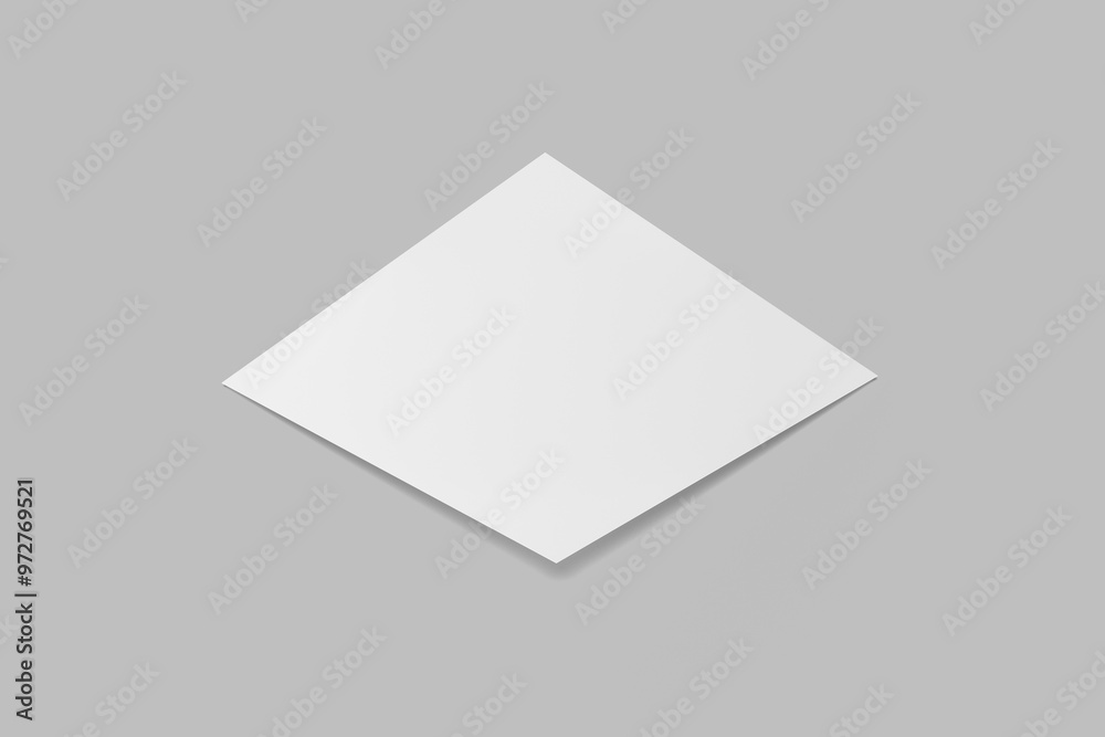 Square flyer 3D rendering mockup Square flyer 3D rendering mockup