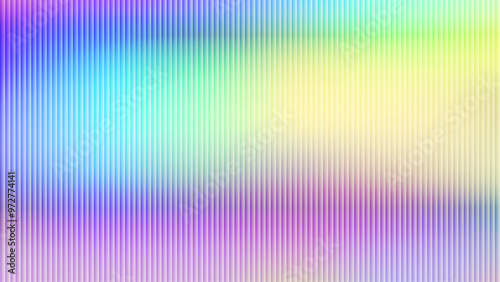 Abstract gradient background with texture of embossed, ribbed matte glass. Holographic effect. Vector illustration EPS10 for wallpapers, presentations, posters 1920, 1080