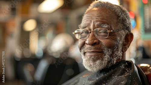 Caring for elders is vital role, showcasing caregiver assisting an elderly man with his hair. warm smile reflects bond and care shared in this moment