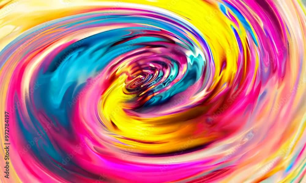 Concentric 3D ripples with vibrant colors, Video