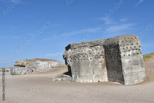  Bunker in Dänemark am Strand  photo