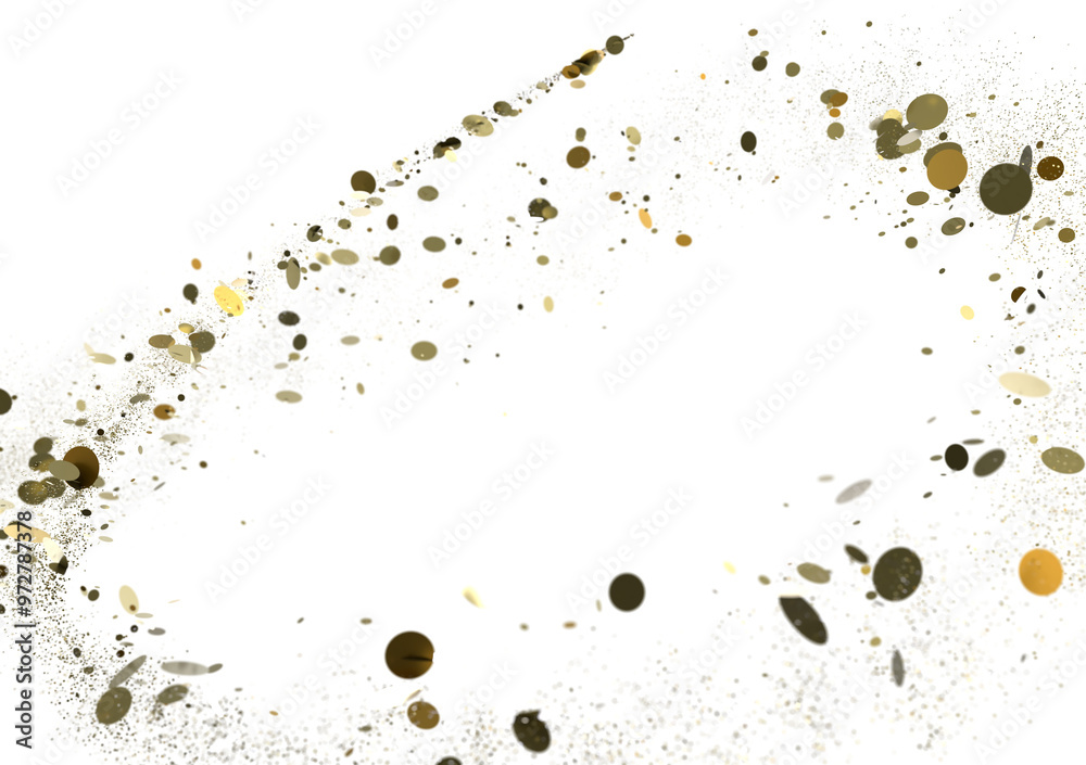 Multicolor confetti abstract background with a lot of falling pieces, isolated on a white background. Festive decorative tinsel element for design Multicolor confetti abstract background with a lot of falling pieces, isolated on a white background. Festive decorative tinsel element for design
