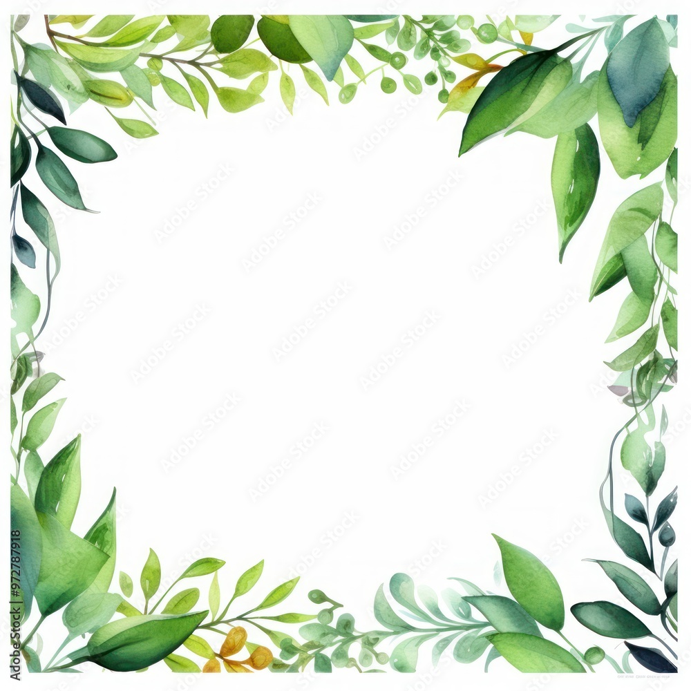 Spring leaves copy space background