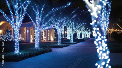 Bring the party outdoors with breathtaking light displays that turn any space into a festive