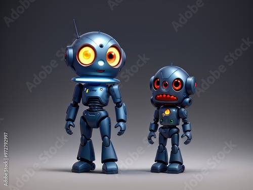 3d illustration robot with a smile,blue robot holding a sign,soldier,cyborg,robot,,cartoon android,robot with a smile,3d render of a robot with a gun