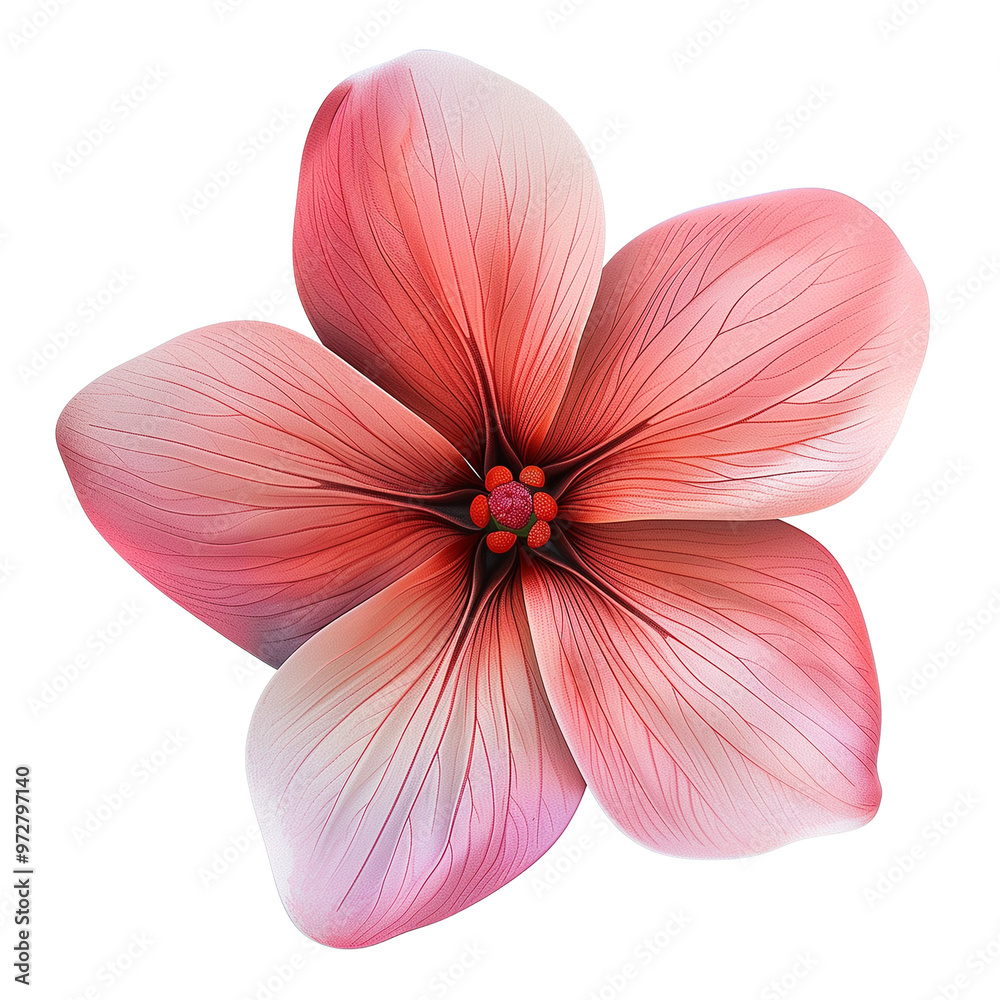 Fototapeta premium Variety of Top View Flat Flowers Isolated
