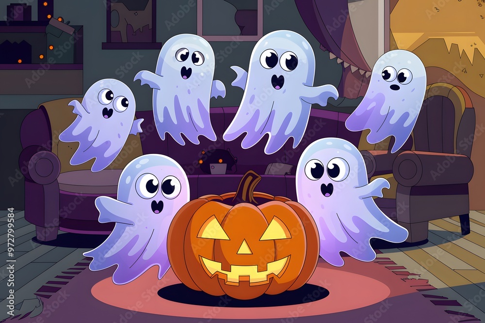 Obraz premium Haunted Havoc Manor: A Nightmare on Elm Street.