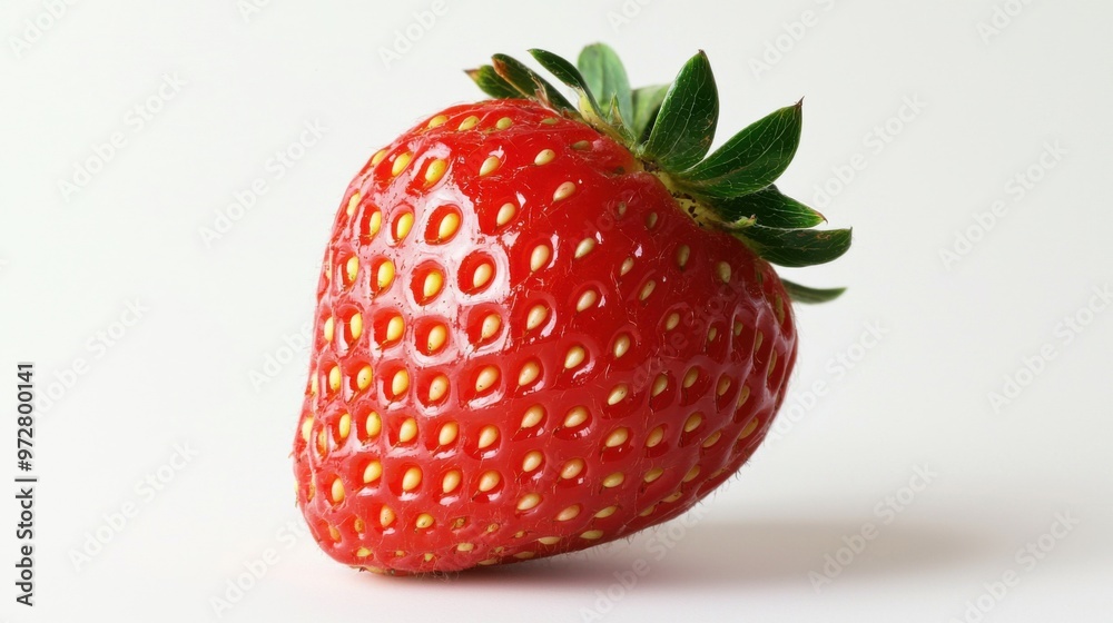 Strawberries isolated. Strawberry slice and whole on white background. Perfect retouch. Full depth of field. With clipping path. Perfect not AI strawberry, true photo.