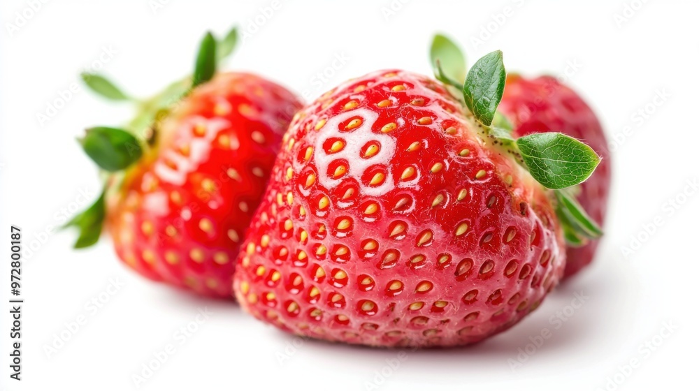 Strawberries isolated. Strawberry slice and whole on white background. Perfect retouch. Full depth of field. With clipping path. Perfect not AI strawberry, true photo. Strawberries isolated. Strawberry slice and whole on white background. Perfect retouch. Full depth of field. With clipping path. Perfect not AI strawberry, true photo.