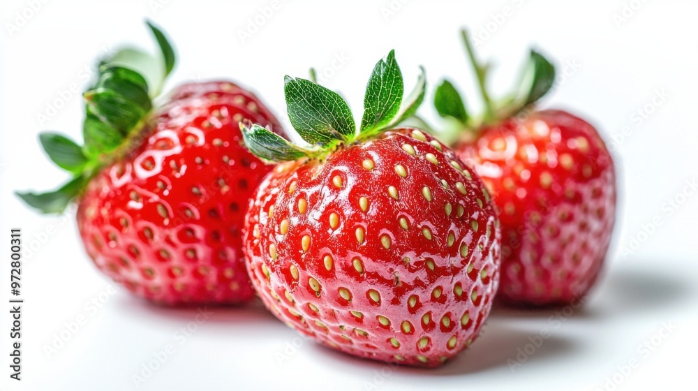 Strawberries isolated. Strawberry slice and whole on white background. Perfect retouch. Full depth of field. With clipping path. Perfect not AI strawberry, true photo. Strawberries isolated. Strawberry slice and whole on white background. Perfect retouch. Full depth of field. With clipping path. Perfect not AI strawberry, true photo.