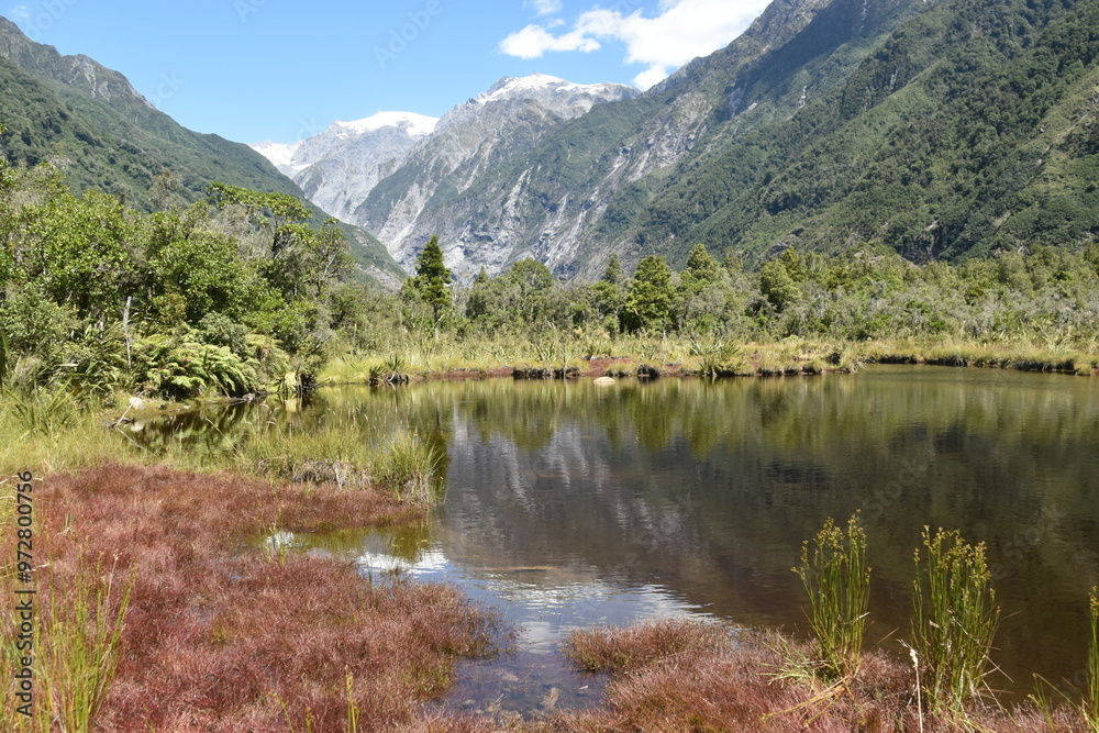 Hiking in the magical landscapes around the Franz Josef Glacier in Westland Tai Poutini National Park, New Zealand Hiking in the magical landscapes around the Franz Josef Glacier in Westland Tai Poutini National Park, New Zealand