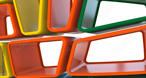 Mosaic triangular low poly ...