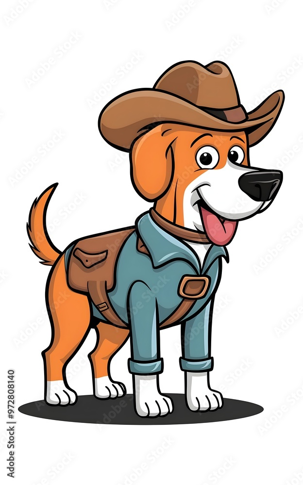dog cowboy cartoon dog cowboy cartoon