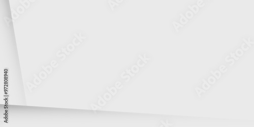 Panoramic geometric shapes on abstract white background simple modern abstract
