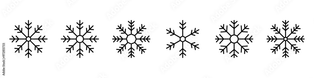 Set Snowflakes icons. Black snowflake. Snowflakes template. Snowflake winter. Snowflakes icons. Set Snowflakes icons. Black snowflake. Snowflakes template. Snowflake winter. Snowflakes icons.