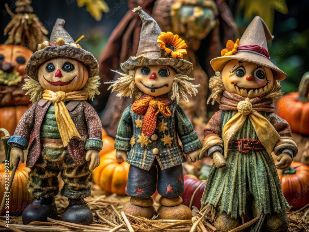 * Darkly detailed scarecrow figurines * Darkly detailed scarecrow figurines