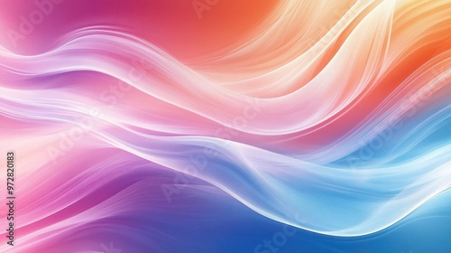 Wallpaper Mural dynamic abstract background with smooth flowing lines in vibrant pink blue and orange hues creating a sense of motion and energy Torontodigital.ca