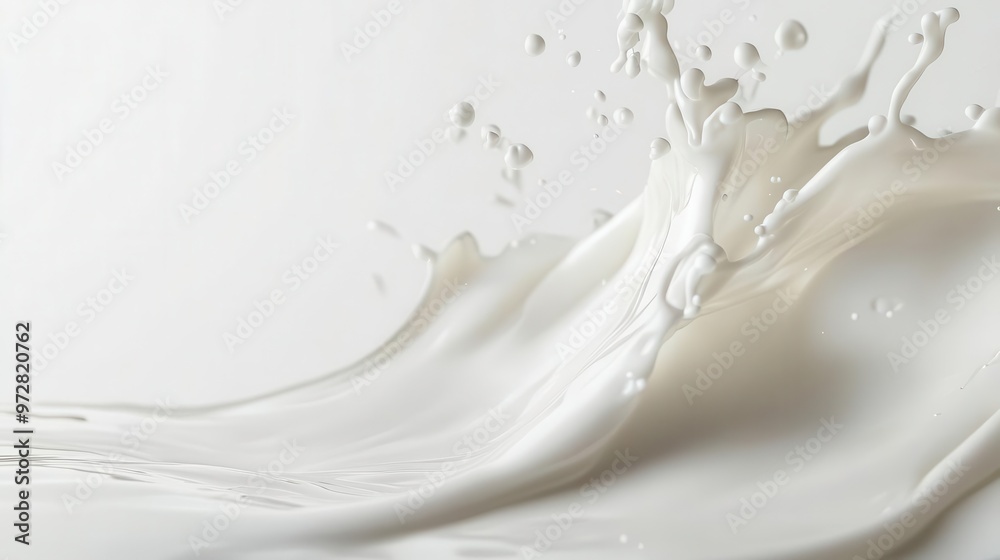 dynamic milk splash frozen in midair creating intricate patterns and droplets against a stark white background showcasing liquid motion dynamic milk splash frozen in midair creating intricate patterns and droplets against a stark white background showcasing liquid motion
