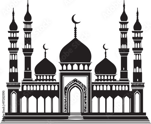 masjid silhouette vector art4.eps