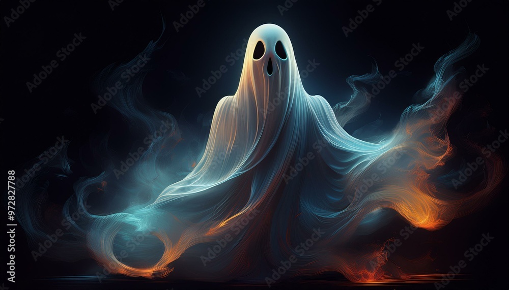 scary ghost in the night