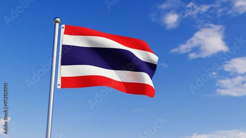 Animated Flag of Thailand