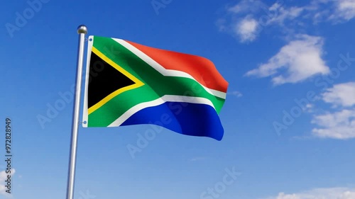 Animated Flag of South Africa