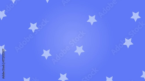 Colorful cartoon stars background animation