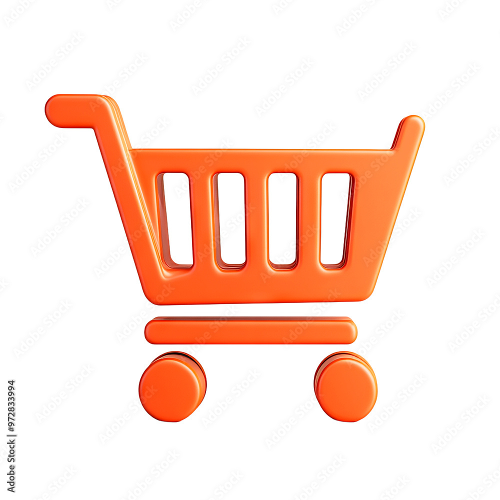 Bright orange shopping cart icon, perfect for e-commerce and online shopping themes. Great for digital design and marketing projects. Bright orange shopping cart icon, perfect for e-commerce and online shopping themes. Great for digital design and marketing projects.