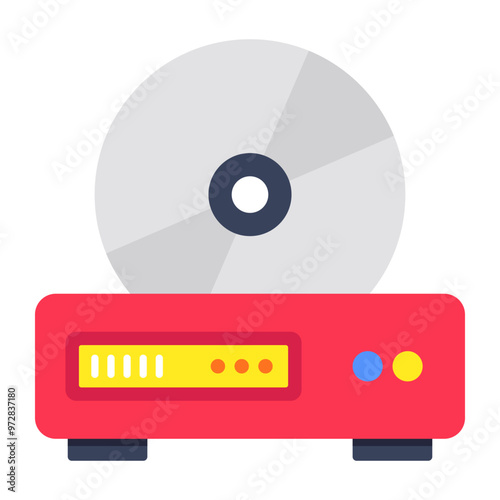 A beautiful design icon of cd rom
