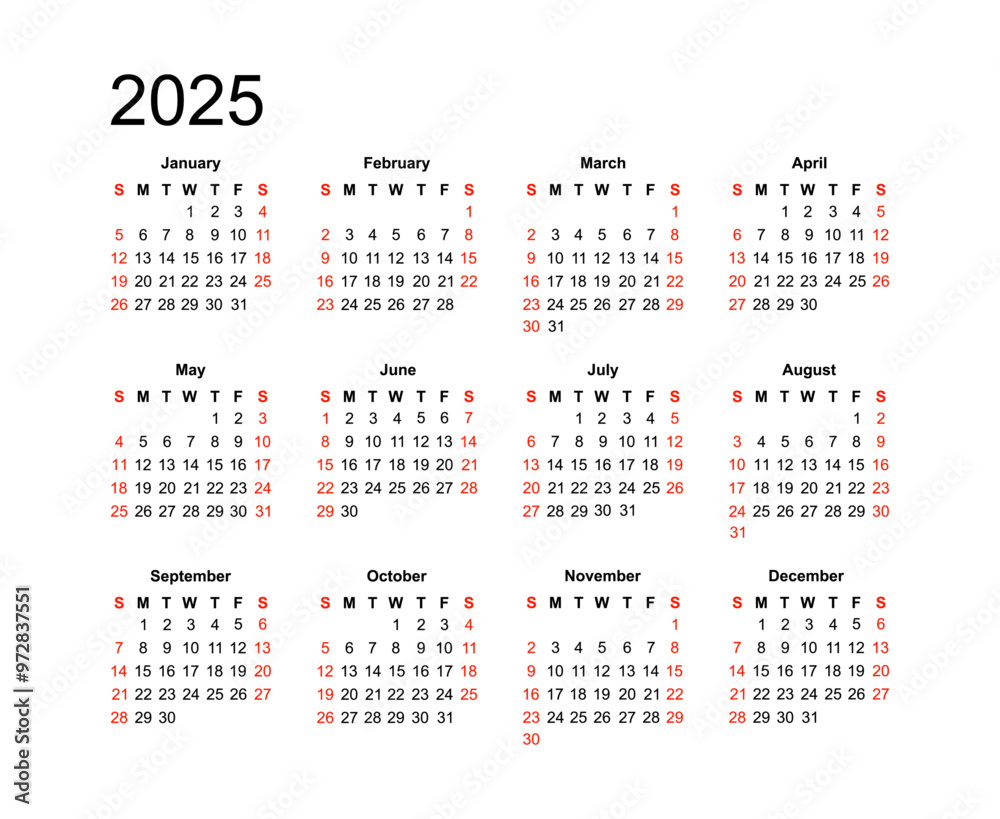 simple calendar for 2025 year of the snake simple calendar for 2025 year of the snake