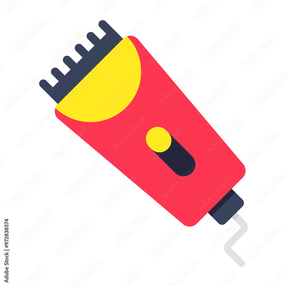 A colored design icon of shaving machine A colored design icon of shaving machine