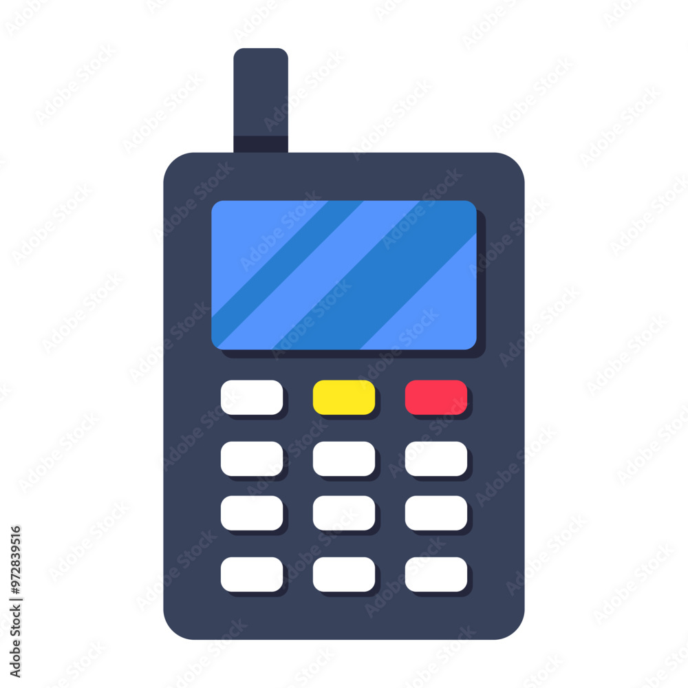 An icon design of walkie talkie An icon design of walkie talkie