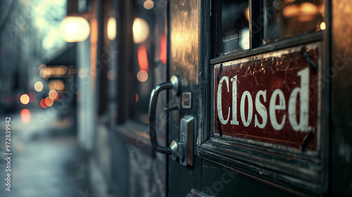 Dimly lit restaurant interior with 