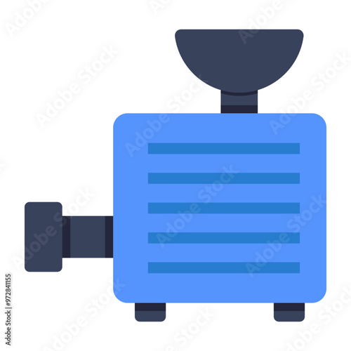 Modern design icon of meat mincer