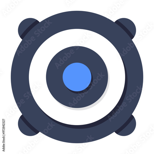 Modern design icon of woofer