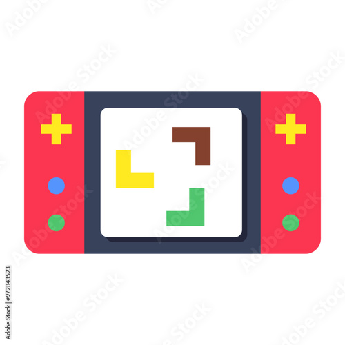 Modern design icon of game console 