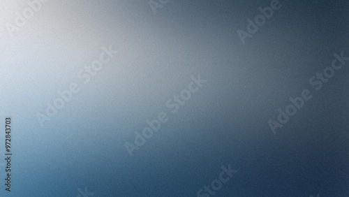 Fundo gradiente desfocado blured  azul e ciniza. Capa para poster, cartaz, apresentação de produto. Banner para website. Fundo de tela, proteção de tela. Fundo texturizado com efeito ruído.