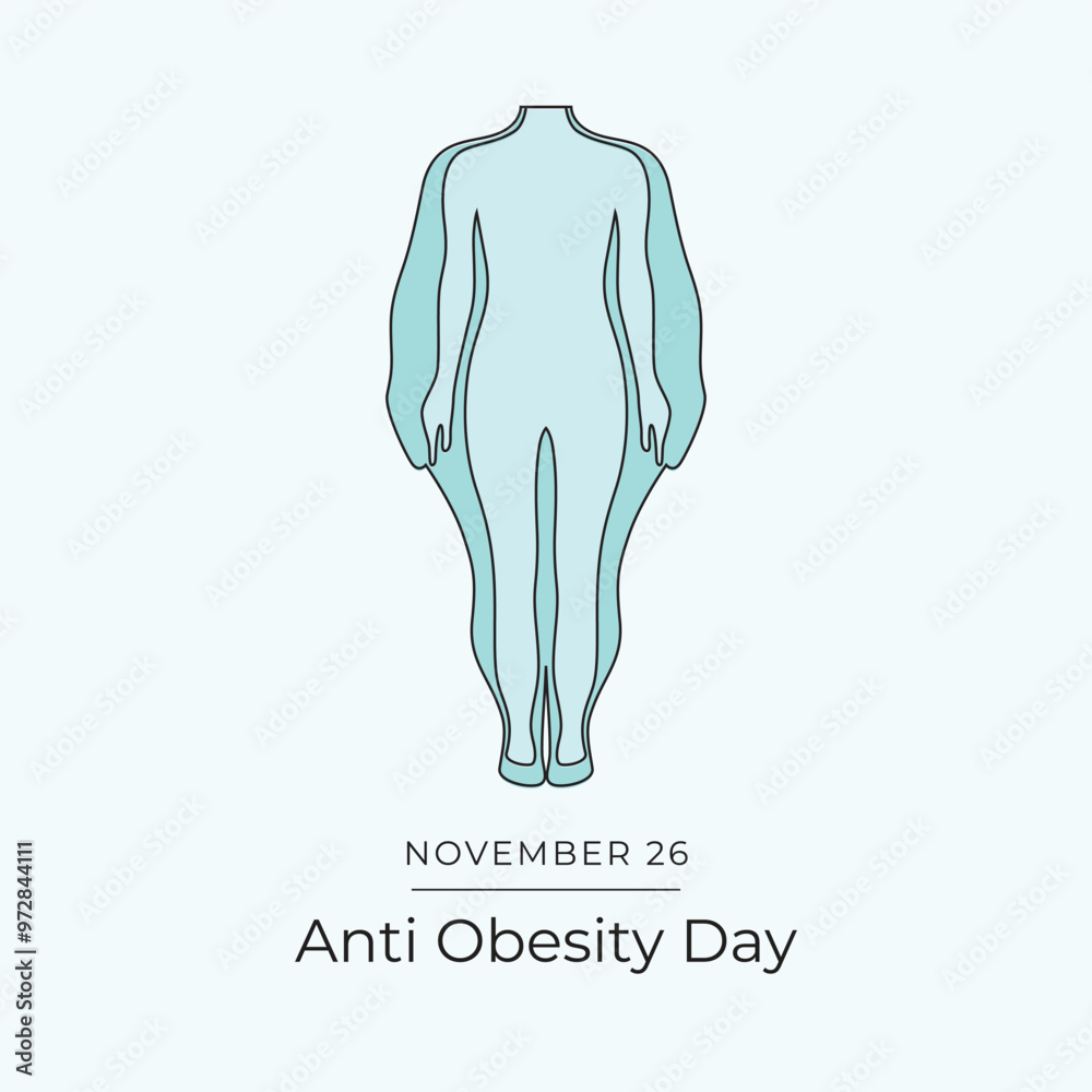 Anti Obesity Day vector design template good for celebration usage. Anti Obesity Day design. continuous line drawing. eps 10. Anti Obesity Day vector design template good for celebration usage. Anti Obesity Day design. continuous line drawing. eps 10.