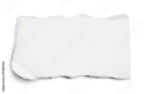 white paper ripped message torn	